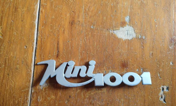 Fregio scritta Mini 1001 epoca