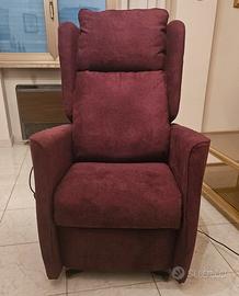 Poltrona Relax 2 motori con ruote