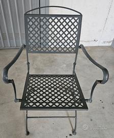 Sedia da giardino spring time con braccioli 