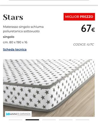 materassi Stars come nuovi 50 euro la coppia 