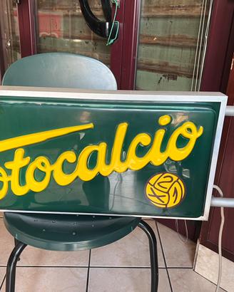 Insegna luminosa vintage Totocalcio
