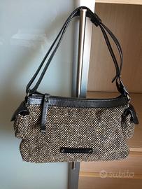 Borsa in pelle e stoffa Coccinelle a spalla