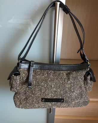 Borsa in pelle e stoffa Coccinelle a spalla