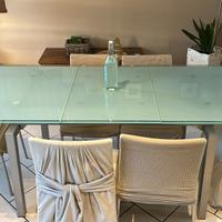 Tavolo Calligaris cristallo.temperato