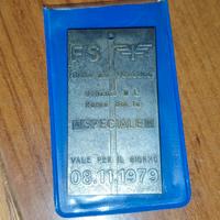 Raro Biglietto FS Città del Vaticano 08.11.1979