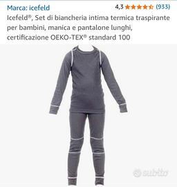 Intimo termico bambino 