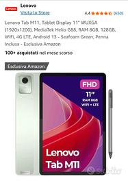 Lenovo Tab M11 8/128GB LTE, Penna, Cover,3Garanzia