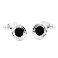 Gemelli Bulgari Bulgari in argento ed onice