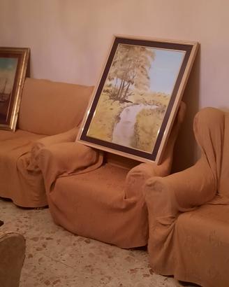 grande quadro dipinto moderno firmato 