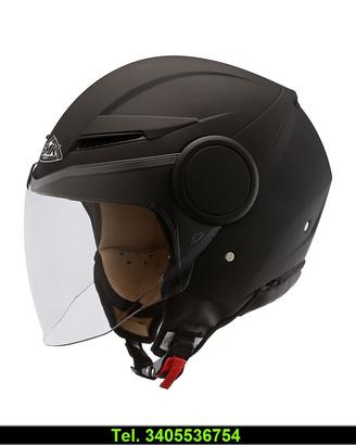 Nuovo casco smk nero demijet