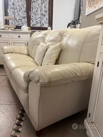 divano 3posti in vera pelle