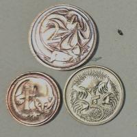 3 monete Australiane 1989 soggetti animali