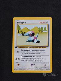 Pokémon porygon set base prima edizione 