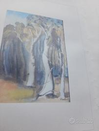 Quadro con tecnica Acquarello