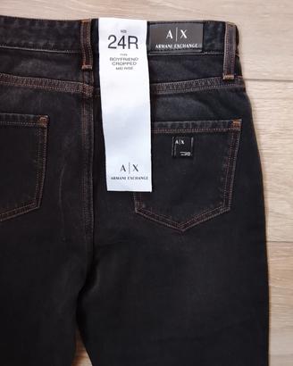 Jeans boyfriend cropped tgUS24 Nero Armani Exchang