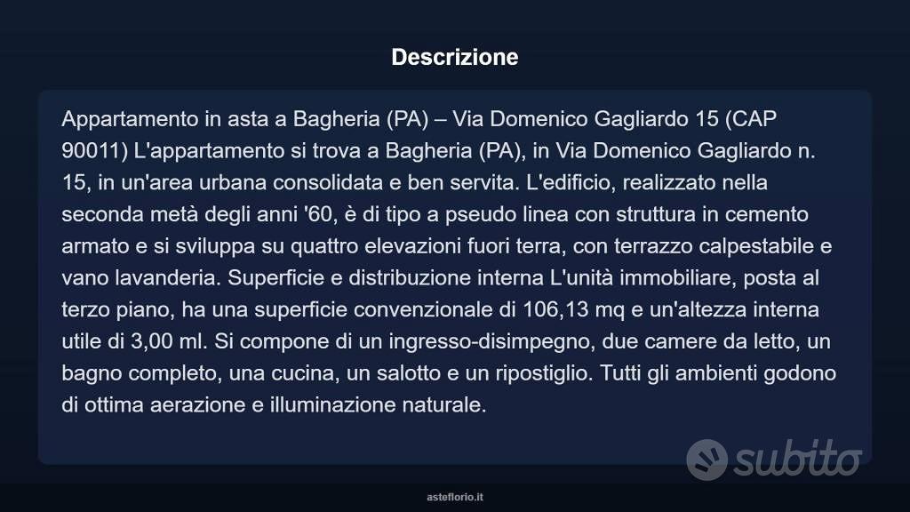 Appartamento – Bagheria, Lannari - Villarosa, Scalidda - Vista 4