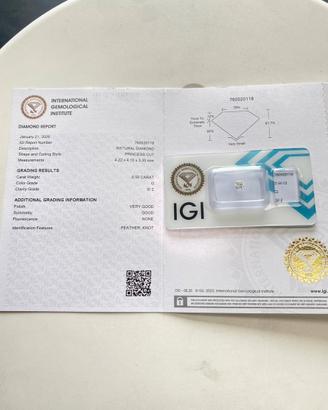 💎 Coppia diamanti naturali certificati IGI 💎