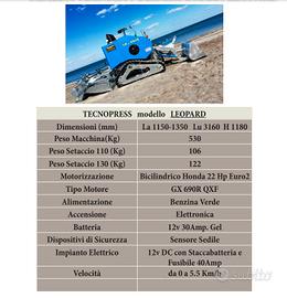 Macchina Pulispiaggia Tecnopress Leopard 2020