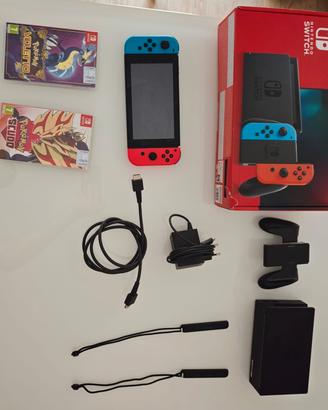Nintendo switch + Pokémon Scudo E Pokémon Violetto