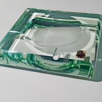 Posacenere  in vetro verde Fontana Arte