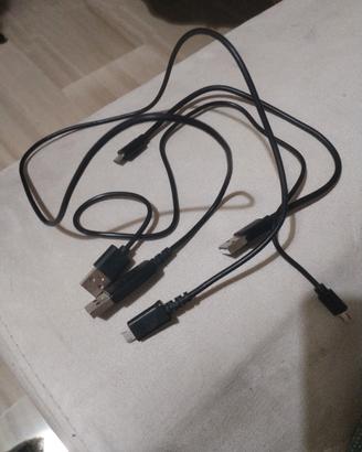 3 cavi micro USB 