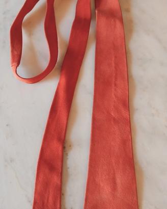 Cravatta  Frangiata Camoscio, vintage 