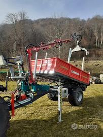 Rimorchio forestale pari al nuovo