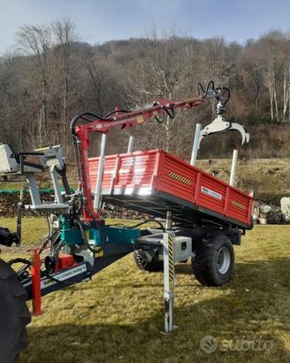 Rimorchio forestale pari al nuovo