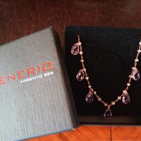 Venerio-collana in argento 925 placcata oro rosa