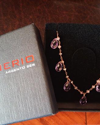Venerio-collana in argento 925 placcata oro rosa