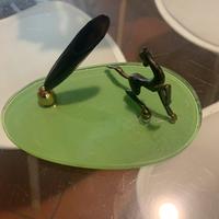 PORTAPENNE DA SCRIVANIA CON BASE IN VETRO