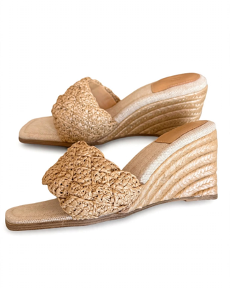 Zeppe H&M Beige Intrecciate - Mule Espadrillas con
