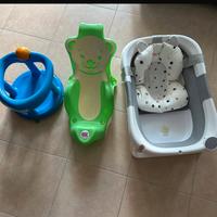 Vasca e supporto per Bagnetto neonati