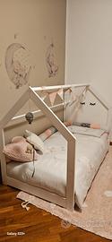 Letto a casetta Montessori 90x190