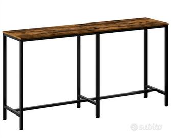 Tavolo alto consolle stile industriale