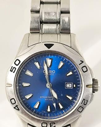 RARO CASIO MTD-1050 DIVER 200M QUADRANTE BLU VINTA