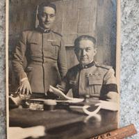 Foto cartolina I Guerra Mondiale 1918 soldati uffi
