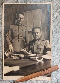 Foto cartolina I Guerra Mondiale 1918 soldati uffi