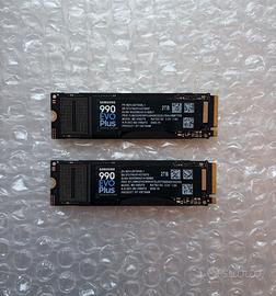 2X NUOVE Samsung 990 EVO PLUS 2TB +Garanzia 5 Anni