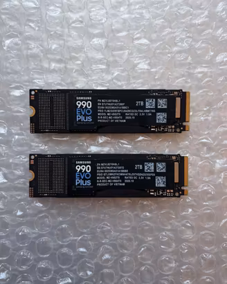 2X NUOVE Samsung 990 EVO PLUS 2TB +Garanzia 5 Anni
