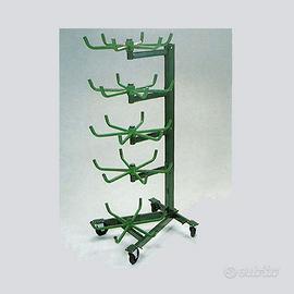 Espositore per tubo giardino girevole