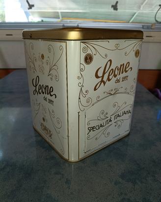 scatola Dispenser Leone in latta, grande 