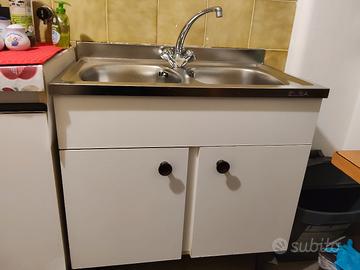 mini cucina mobiletto con lavabo acciaio inox buon