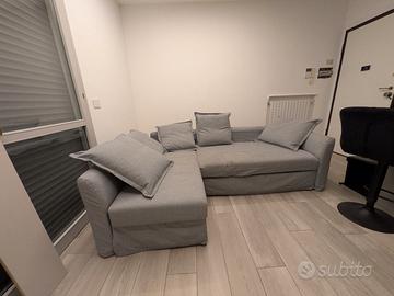 Divano letto angolare IKEA HOLMSUND – grigio scuro