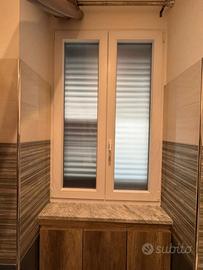 Infisso pvc bianco 1500x950mm ribalta