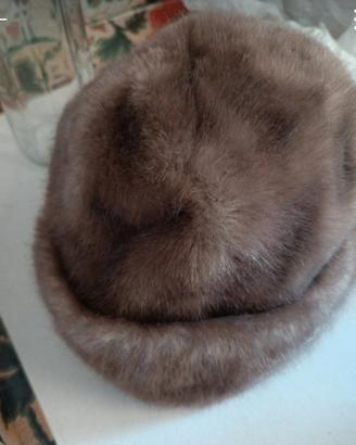 cappello vintage donna tipo pelliccia