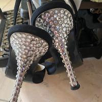 Scarpe chanel Gianni Versace con brillantini