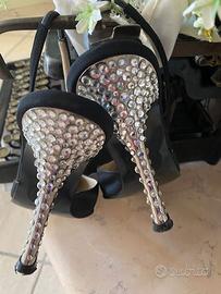 Scarpe chanel Gianni Versace con brillantini