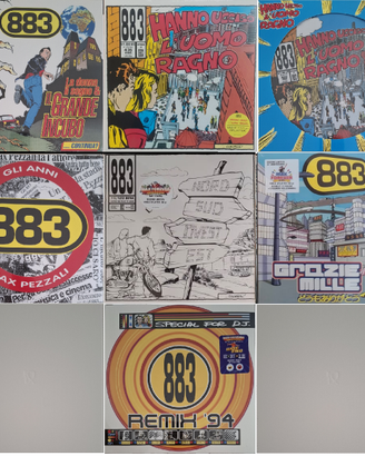 Vinili 883 : 7 album in vinile NUOVI