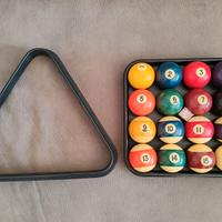 SET PALLE DA BILIARDO + TRIANGOLO, 30 EURO